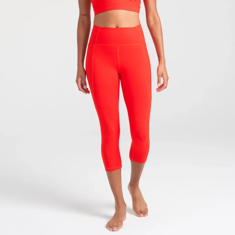 BPA Free 3/4 Leggings For Women - Capri High Rise Tights