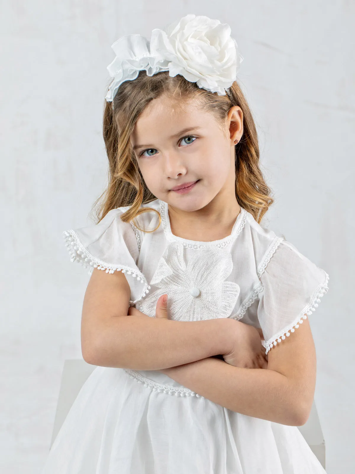Girl's Boho ruffled dress - MELITI