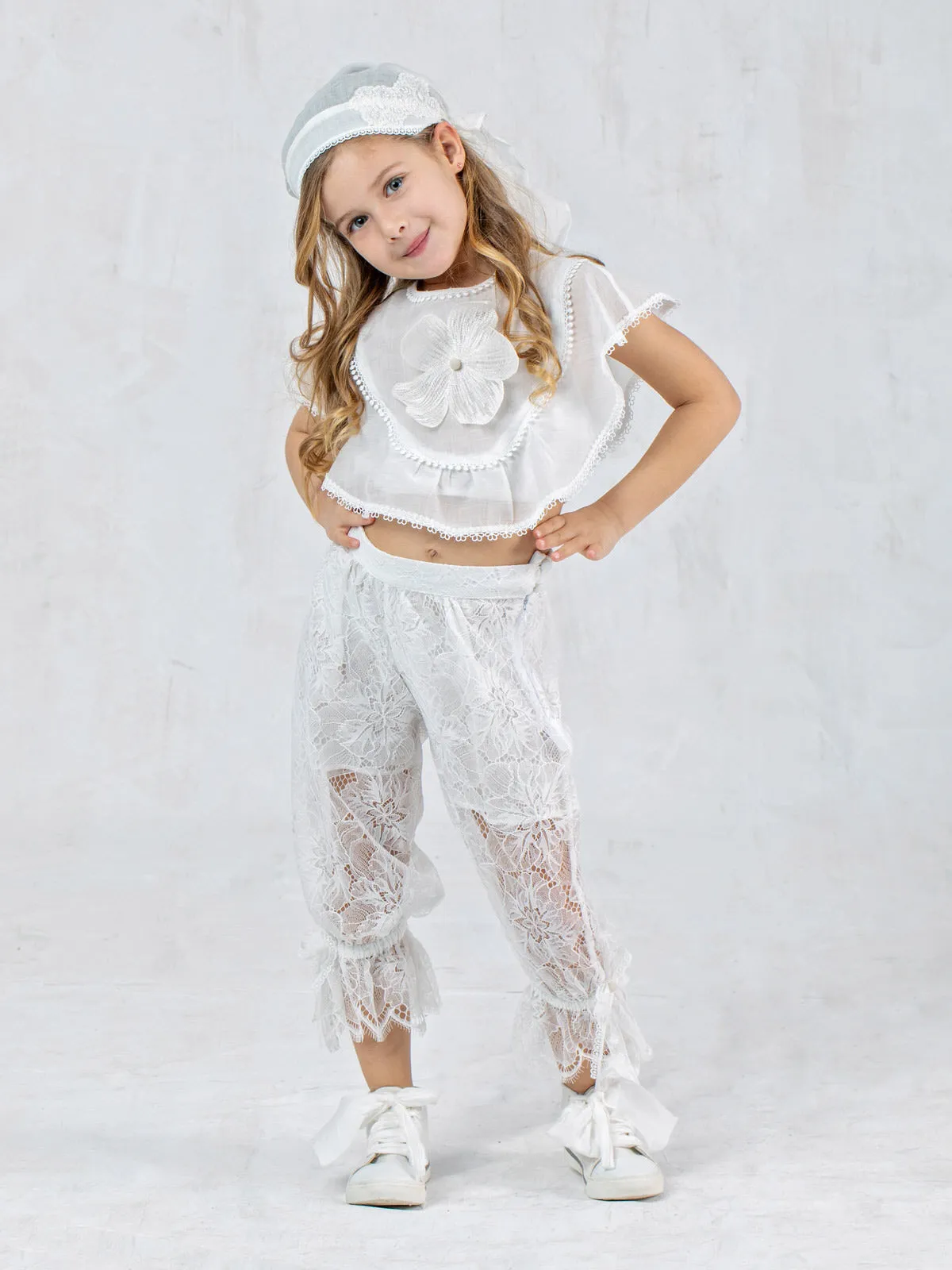 Girl's outfit boho-pants and top - NAIDA