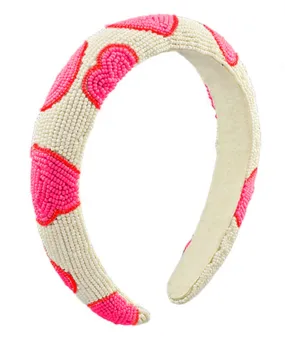 Heart Beaded Headband