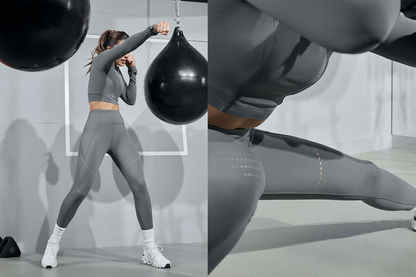 High Rise Perforated 7/8 Legging 227