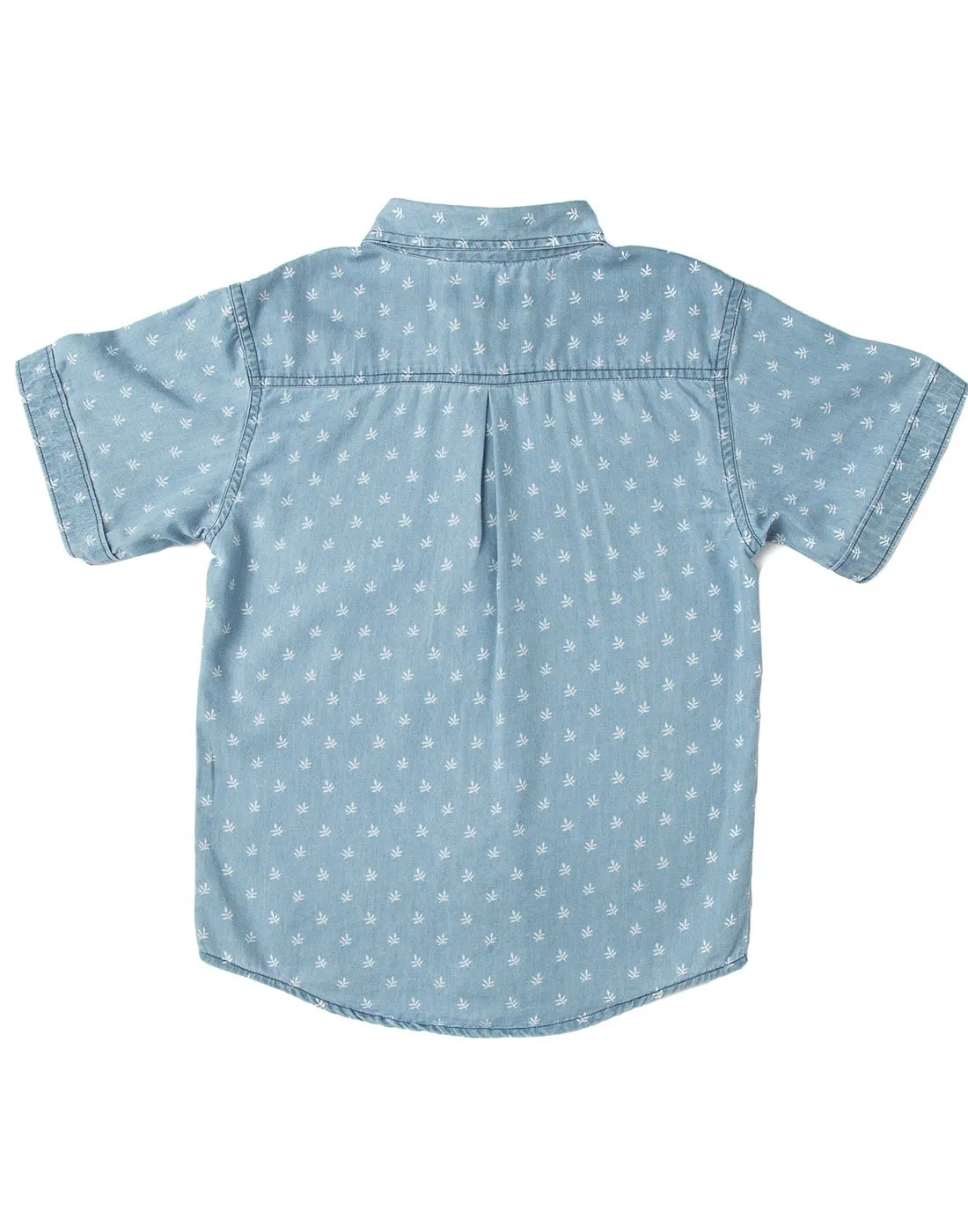 Indigo Leaf Denim  Shirt