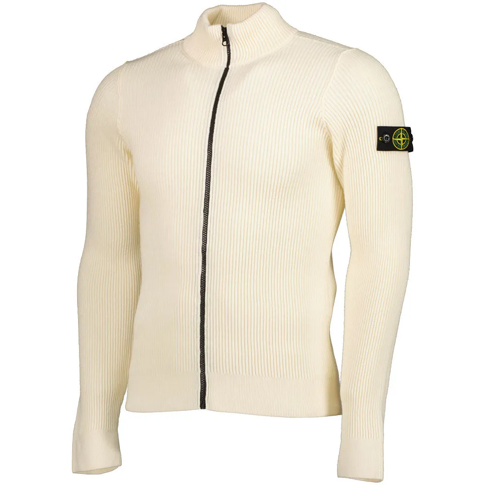 Junior Zip Up Ribbed Knit