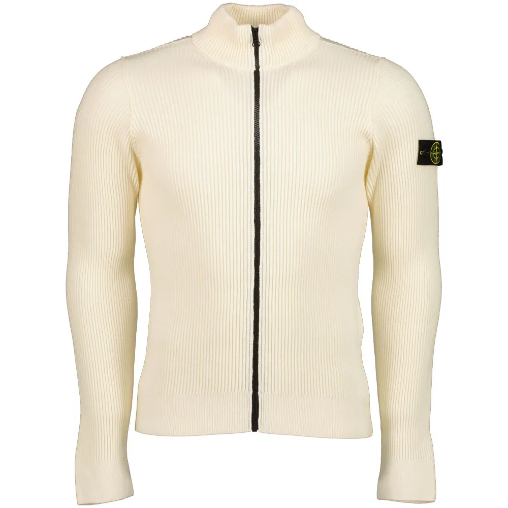 Junior Zip Up Ribbed Knit