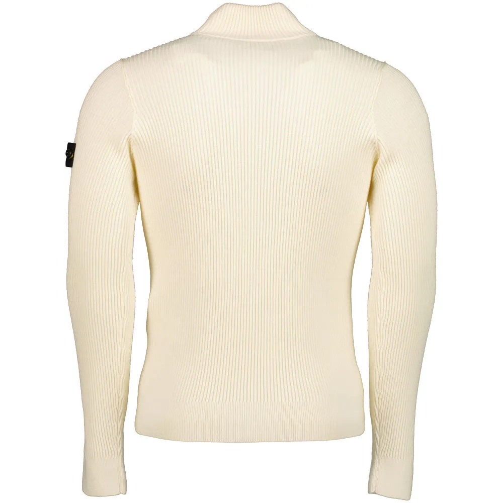 Junior Zip Up Ribbed Knit