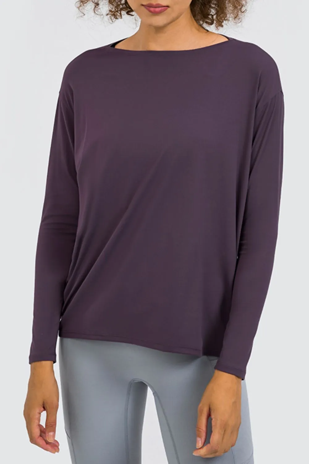 Loose Fit Long Sleeve Active Top