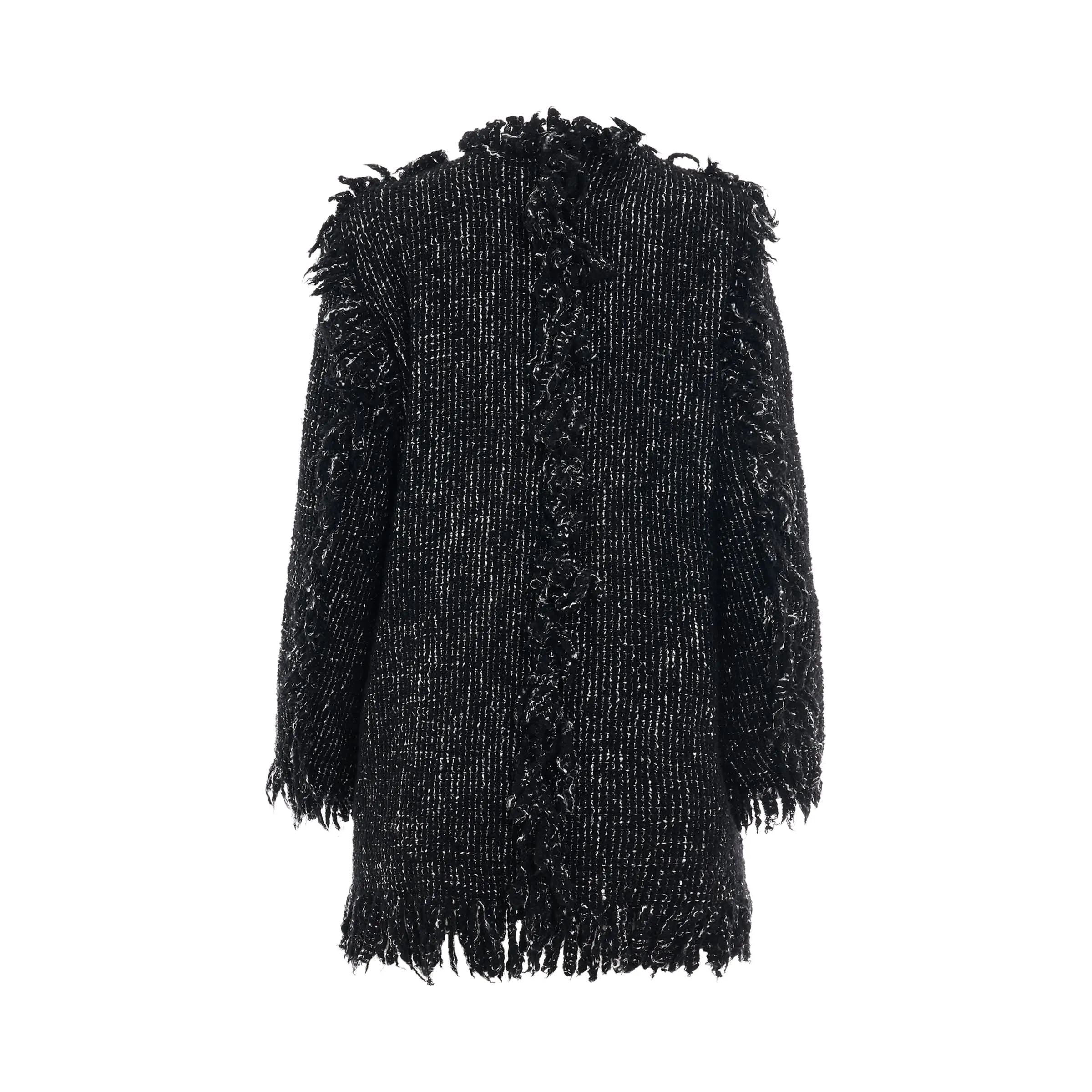 Tweed Oversized Jacket in Black