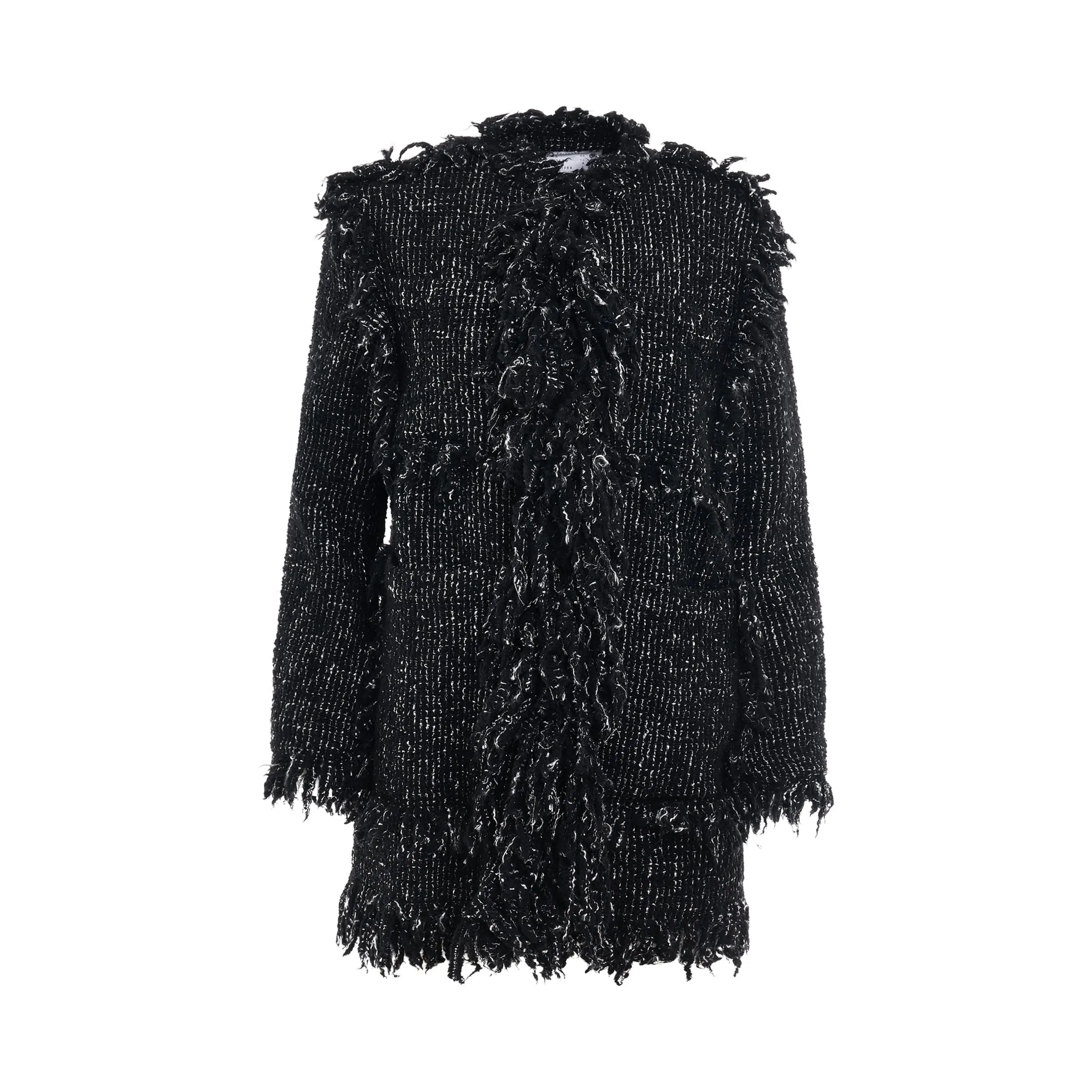 Tweed Oversized Jacket in Black