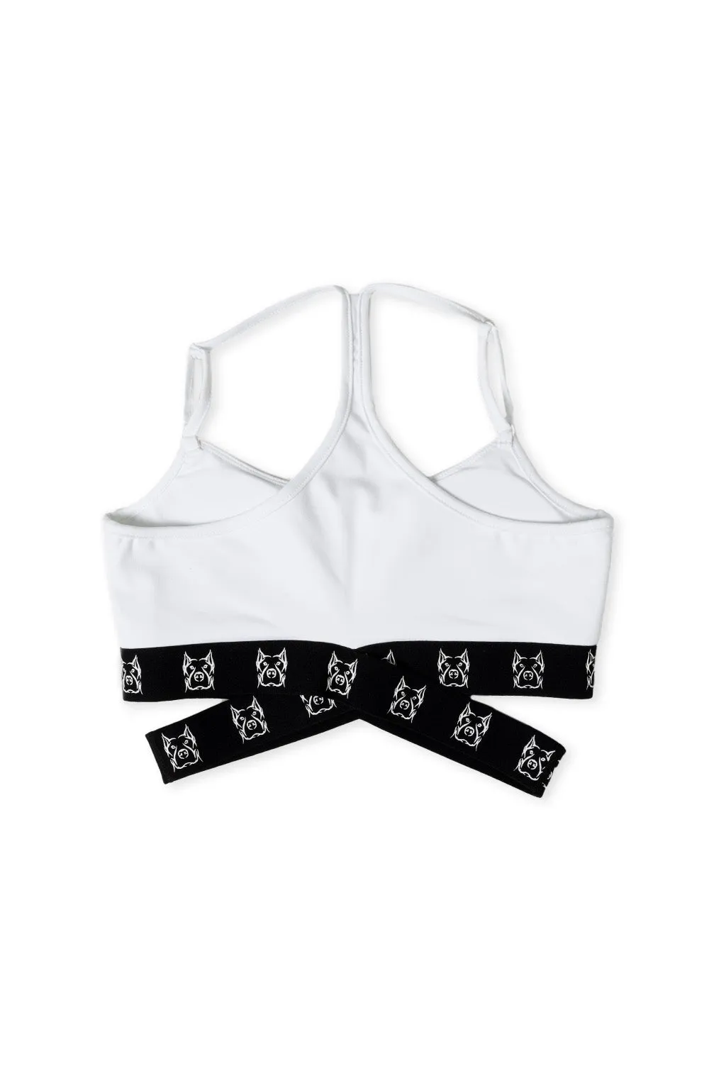 WHITE ADJUSTABLE SPORTS BRA